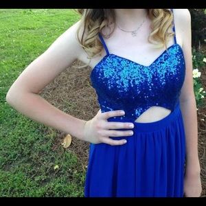 Royal blue formal dress